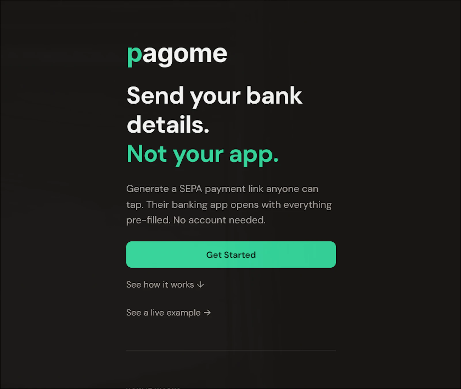 Pagome — SEPA Payment Links screenshot 3
