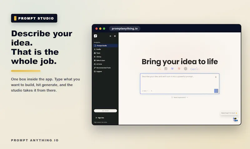 Prompt Anything Enterprise Launch screenshot 2