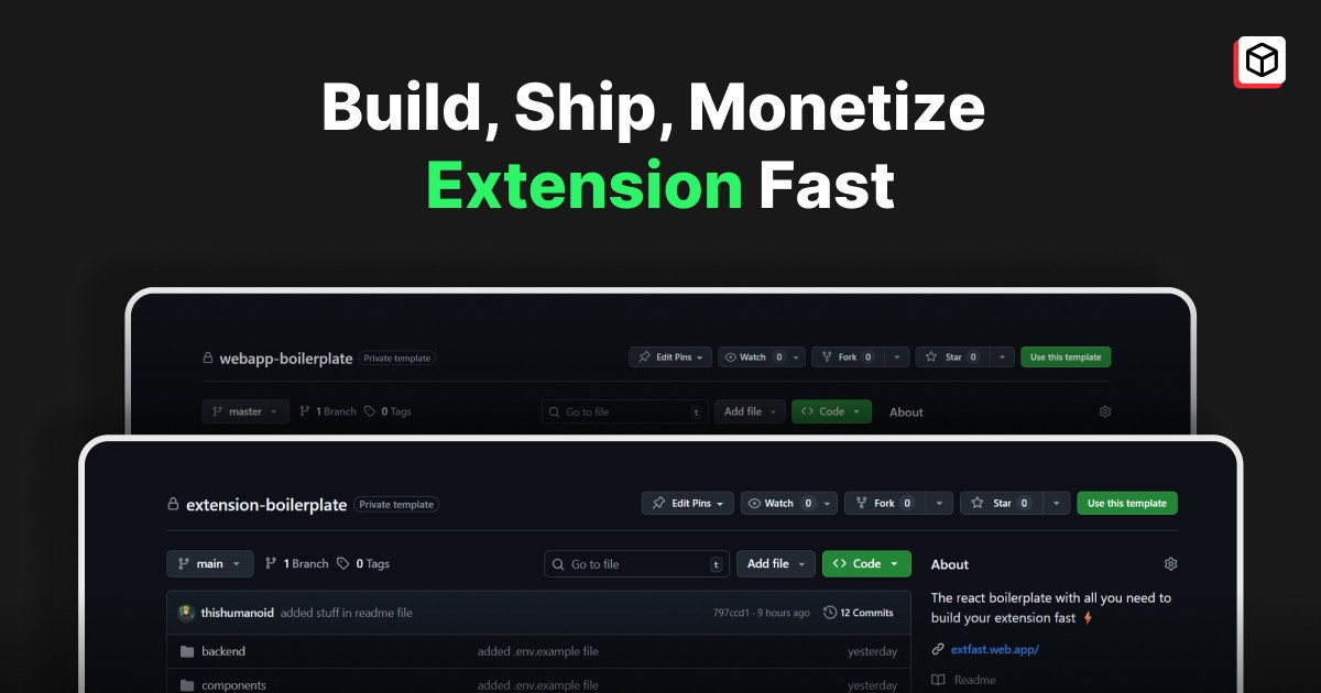 extFast - Main product screenshot demonstrating key features and user interface