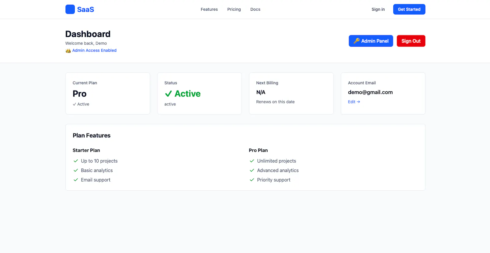 Next.js SaaS Starter v2 - Admin Suite screenshot 4