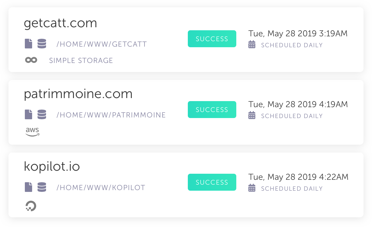 SimpleBackups gallery image