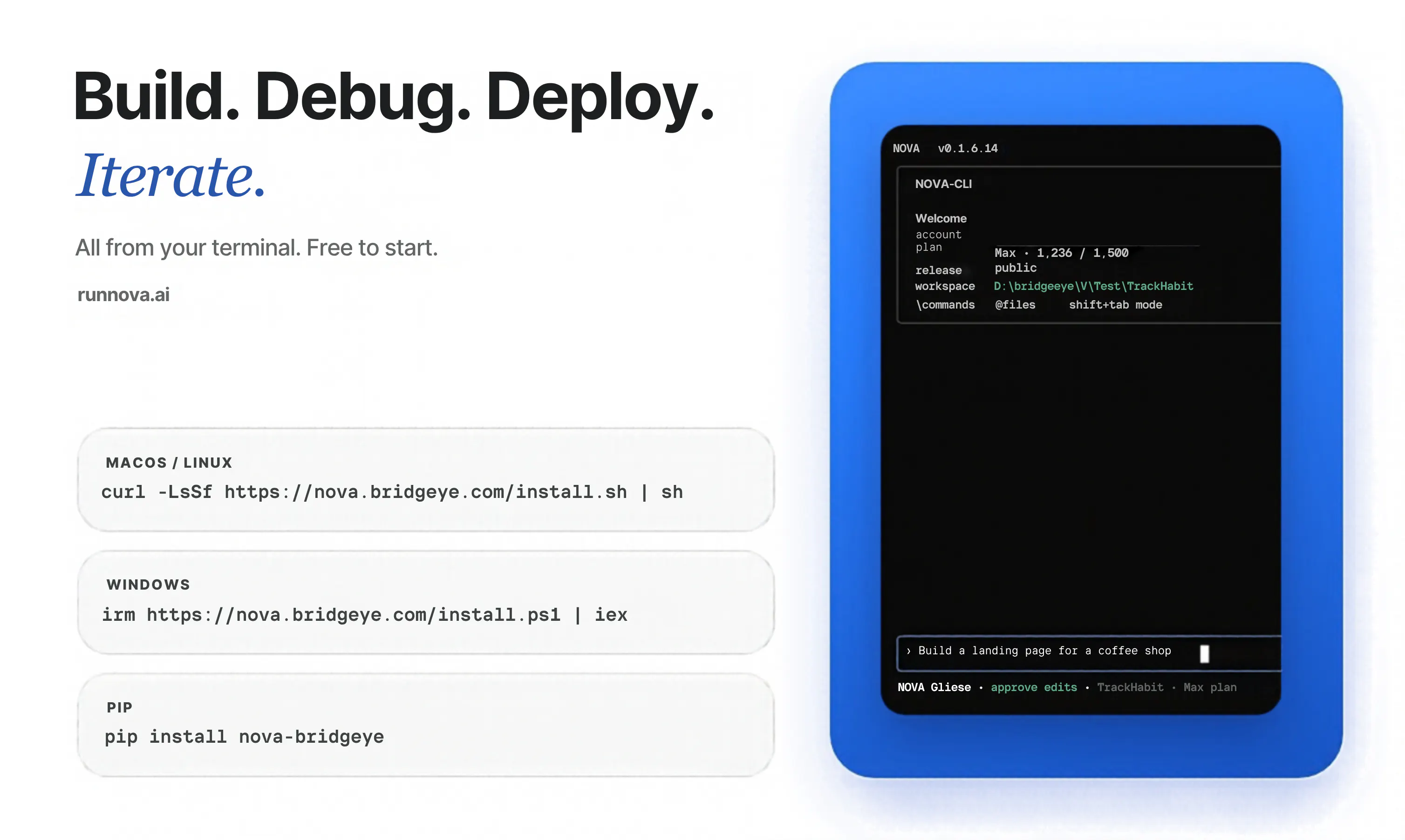 NOVA CLI v1.0 gallery image