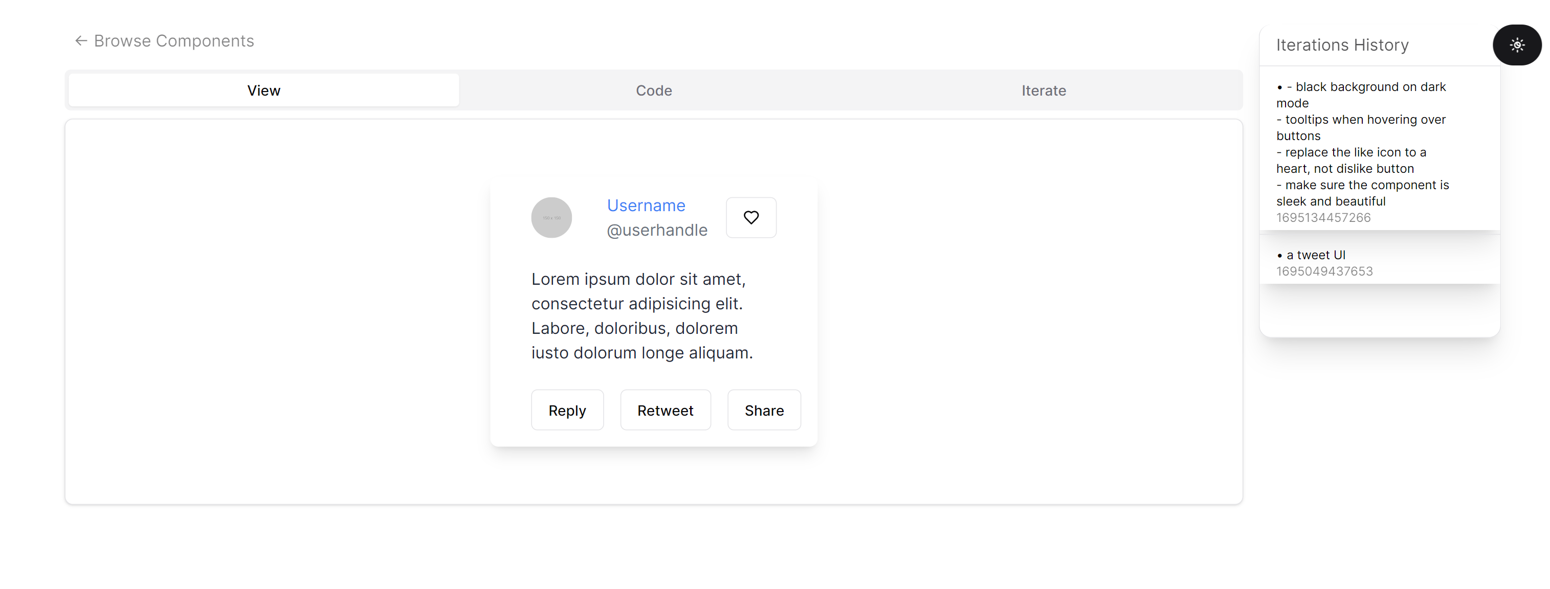 OpenV0 - React Tailwind, Open-Source를 사용하여 AI 생성 UI 구성 요소 미디어 3