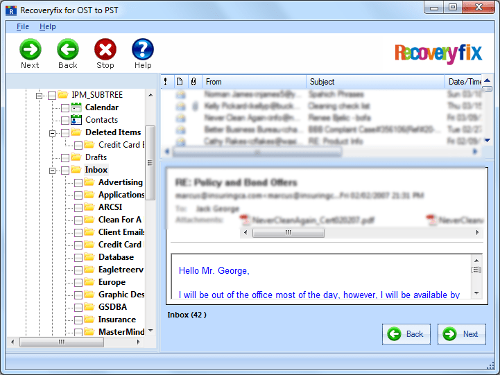 Recoveryfix for OST to PST Converter media 3