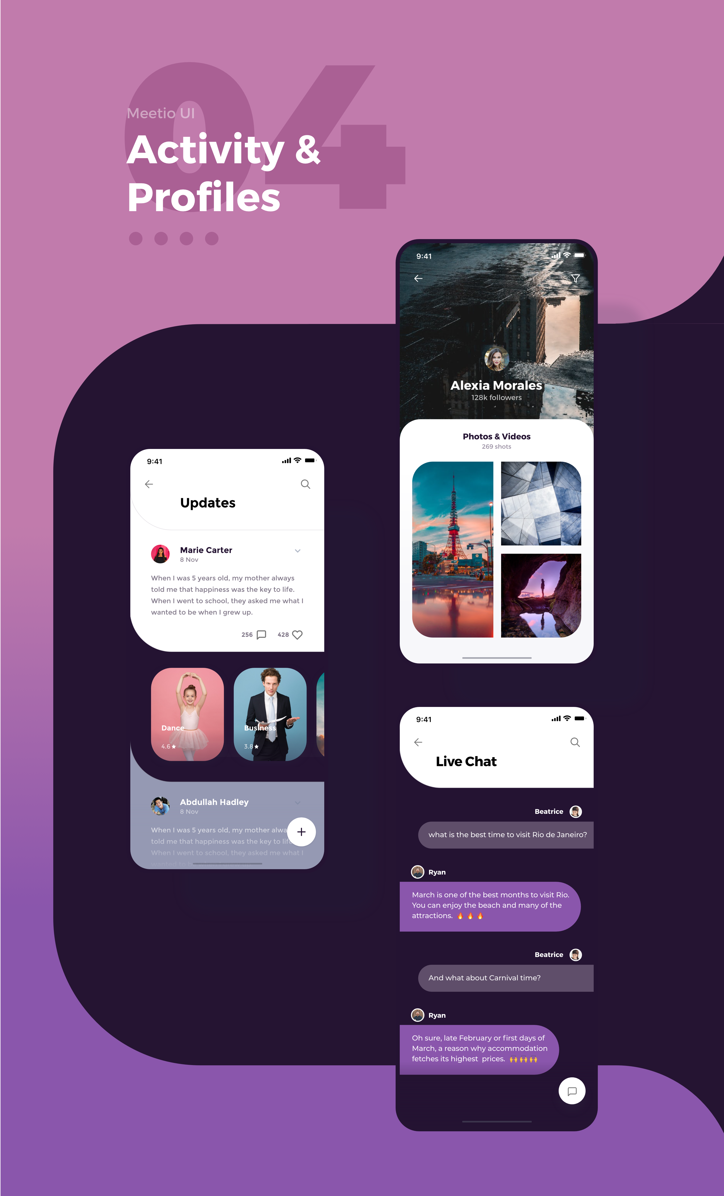 Social Meet Up UI-kit for Adobe XD gallery image