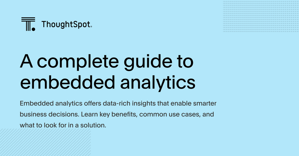 ThoughtSpot Embedded Analytics gallery image