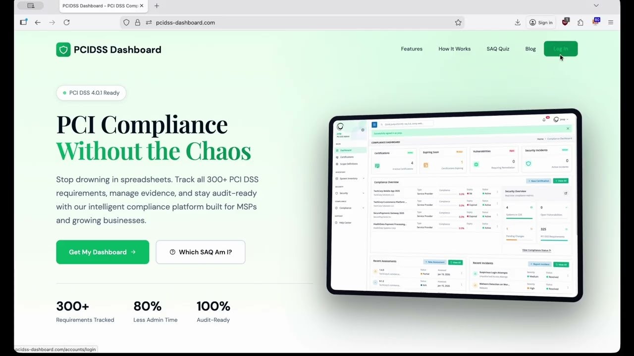 PCIDSS Dashboard gallery image