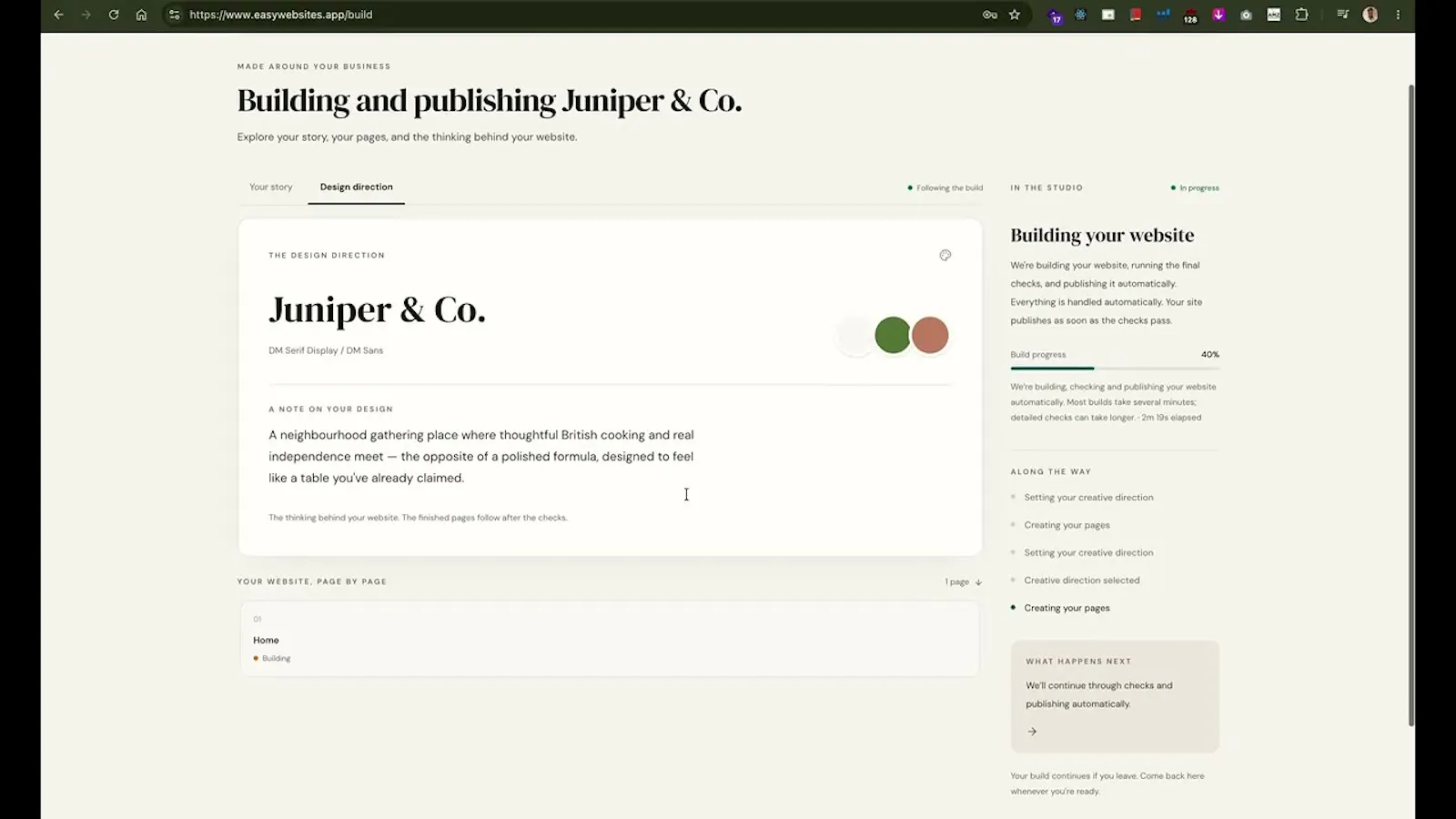EasyWebsites screenshot 1 (video preview)