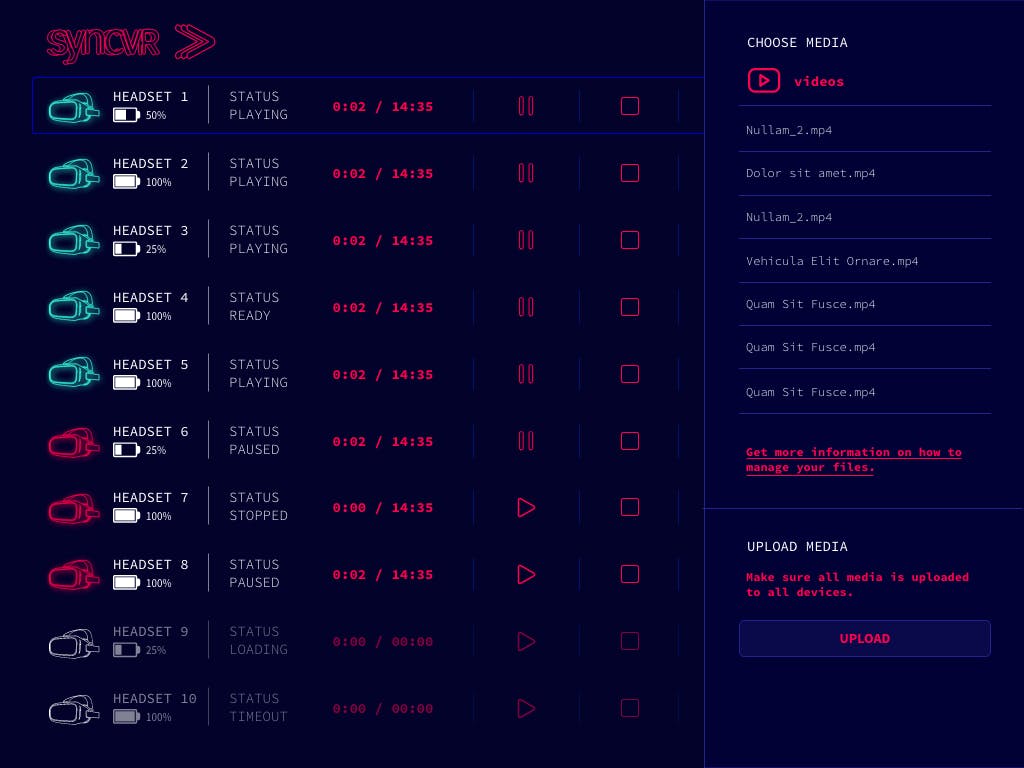 Sync VR media 1