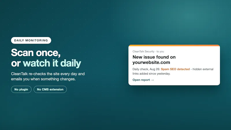 CleanTalk Website Malware Scanner screenshot 6