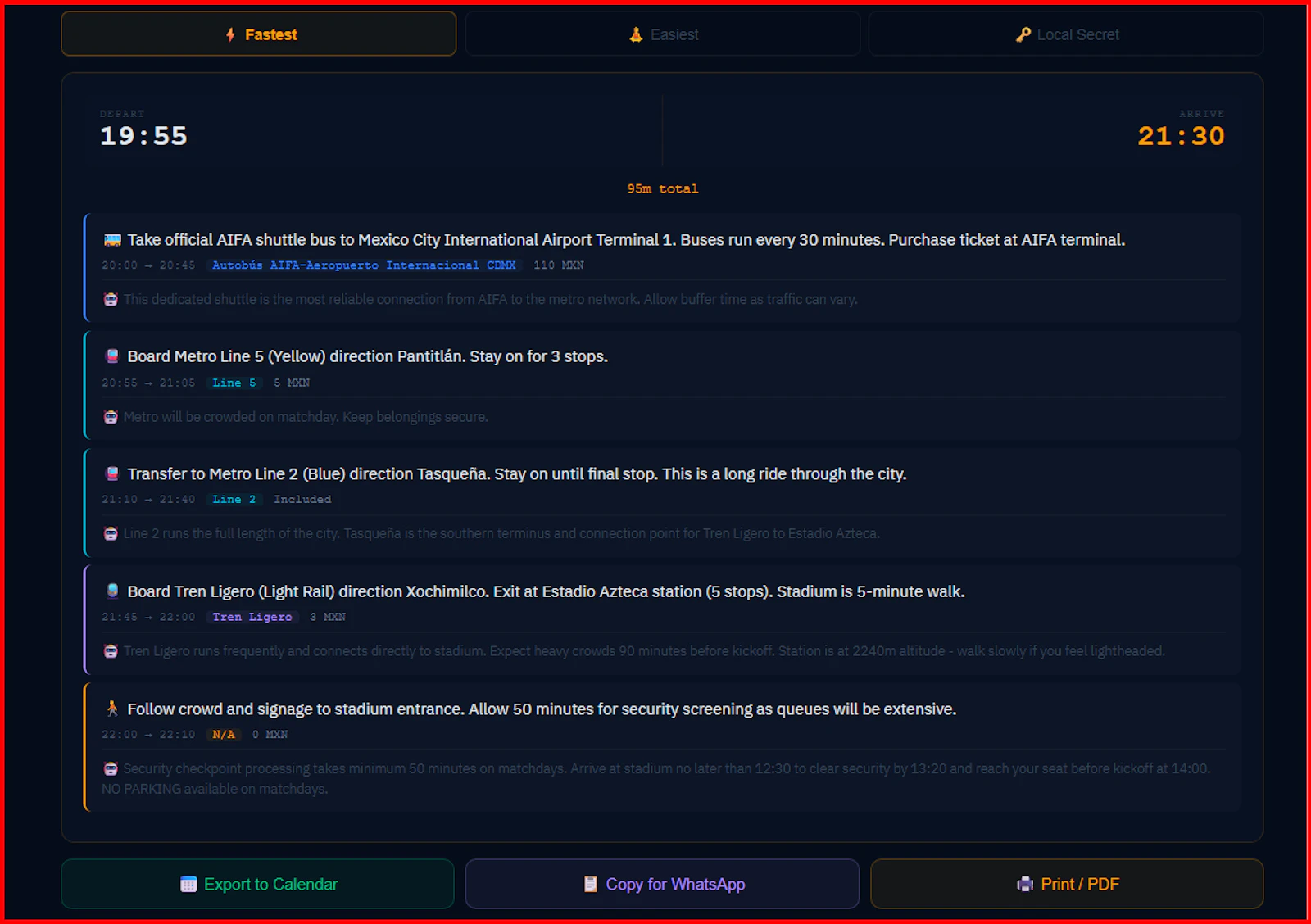  Predictive Transit Engine World Cup2026 screenshot 3