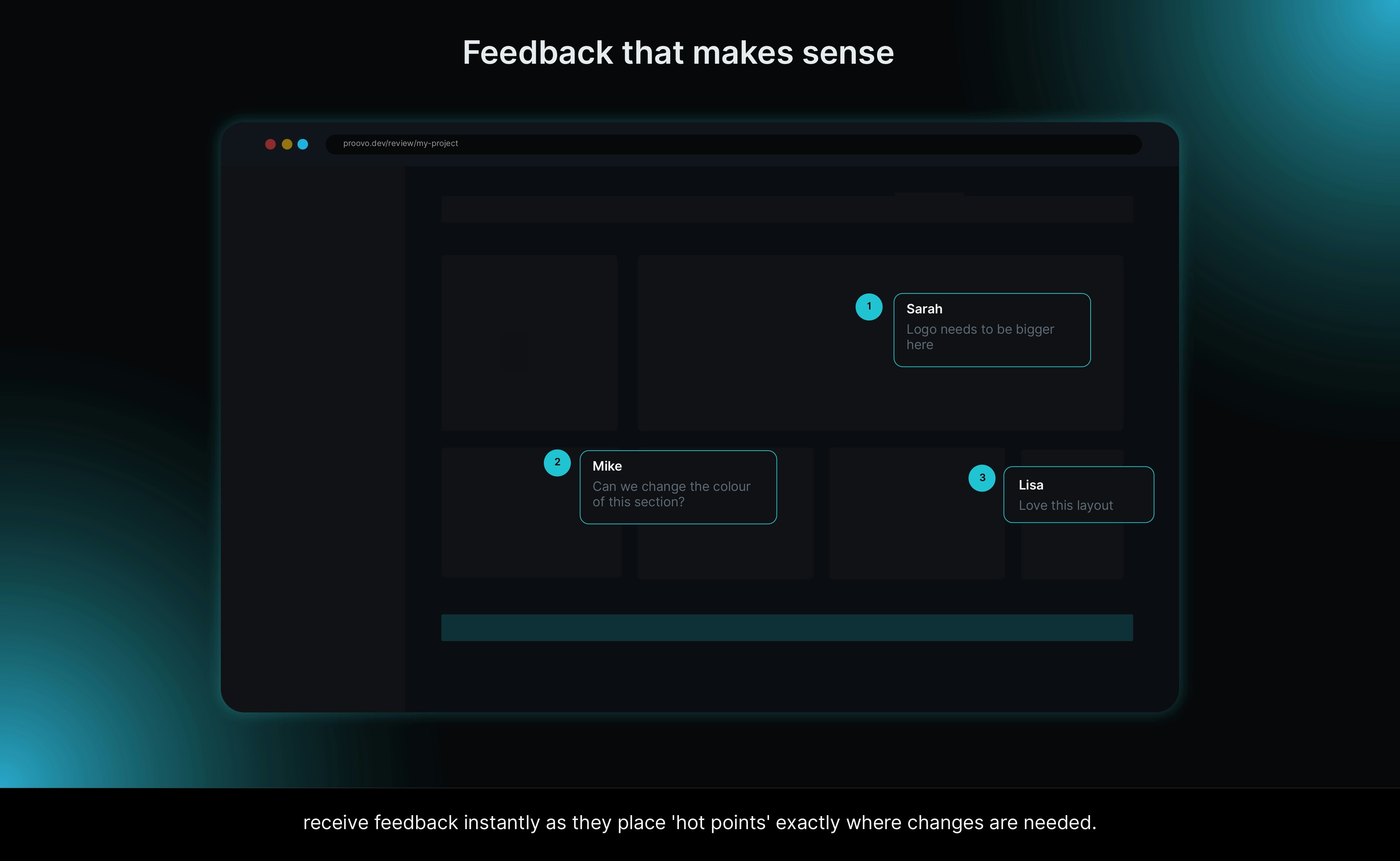 Proovo.dev - Screenshot 3 showing product features and functionality