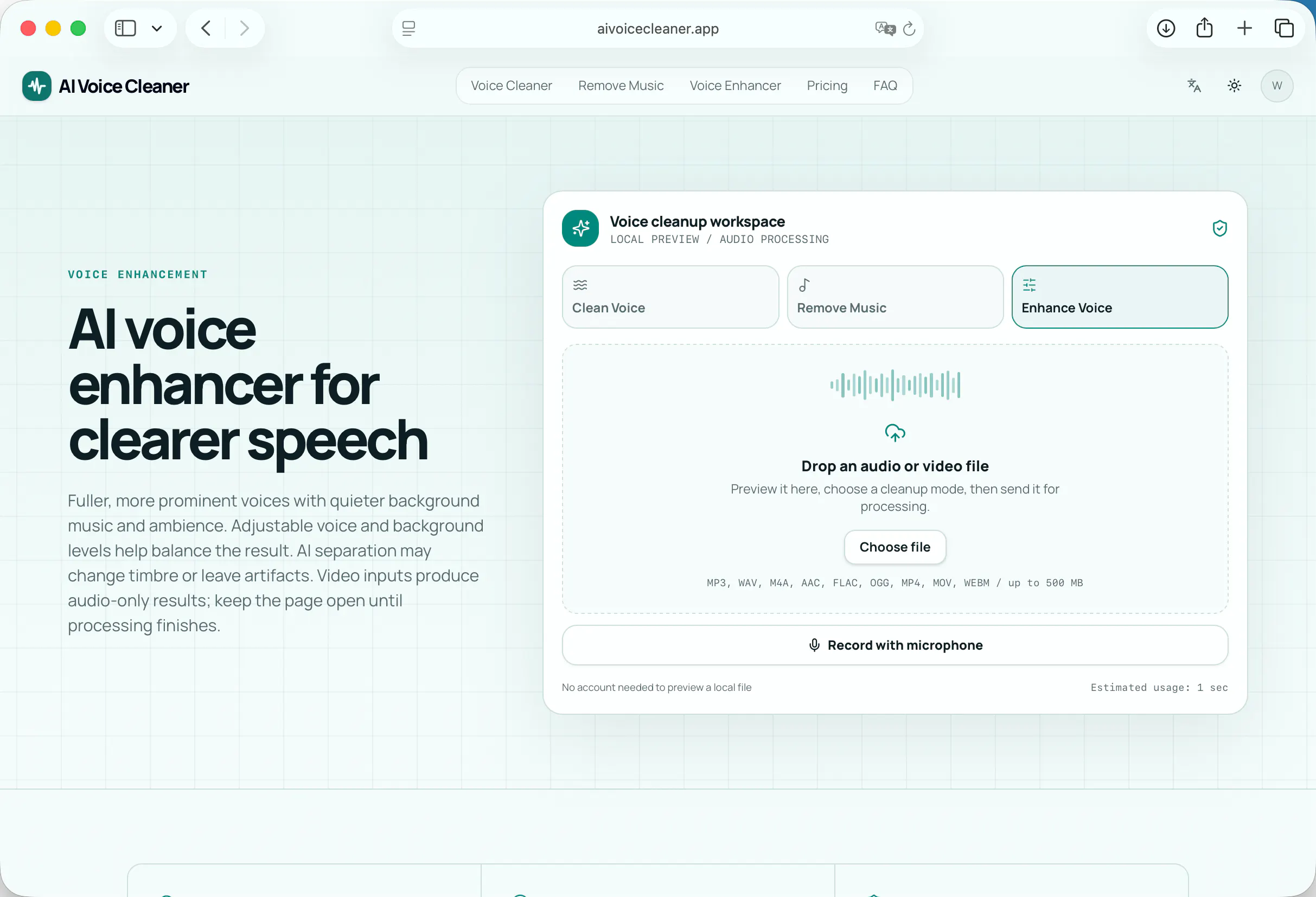 AI Voice Cleaner gallery image