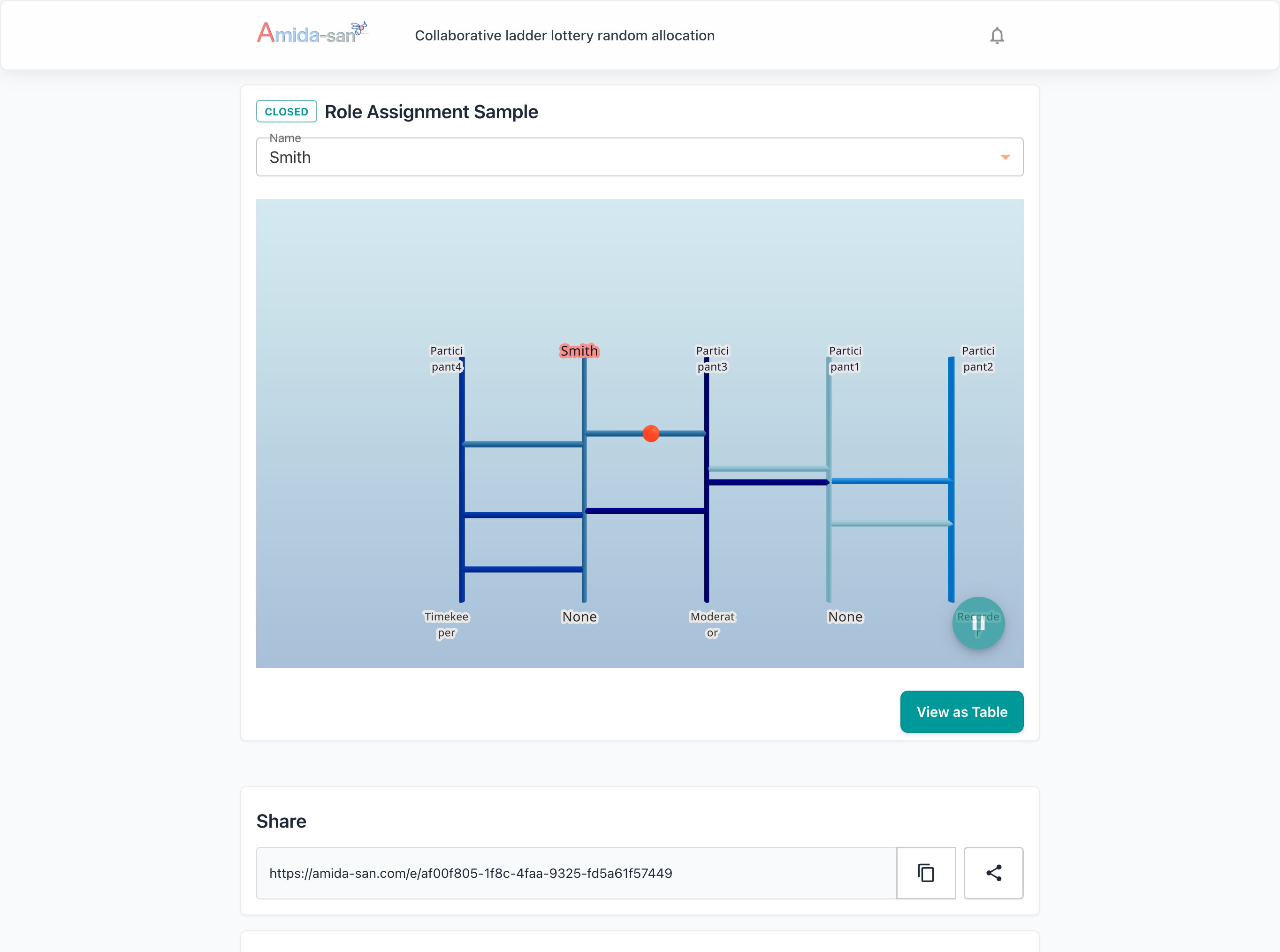 Amida-san -Interactive Ghost Leg Lottery gallery image