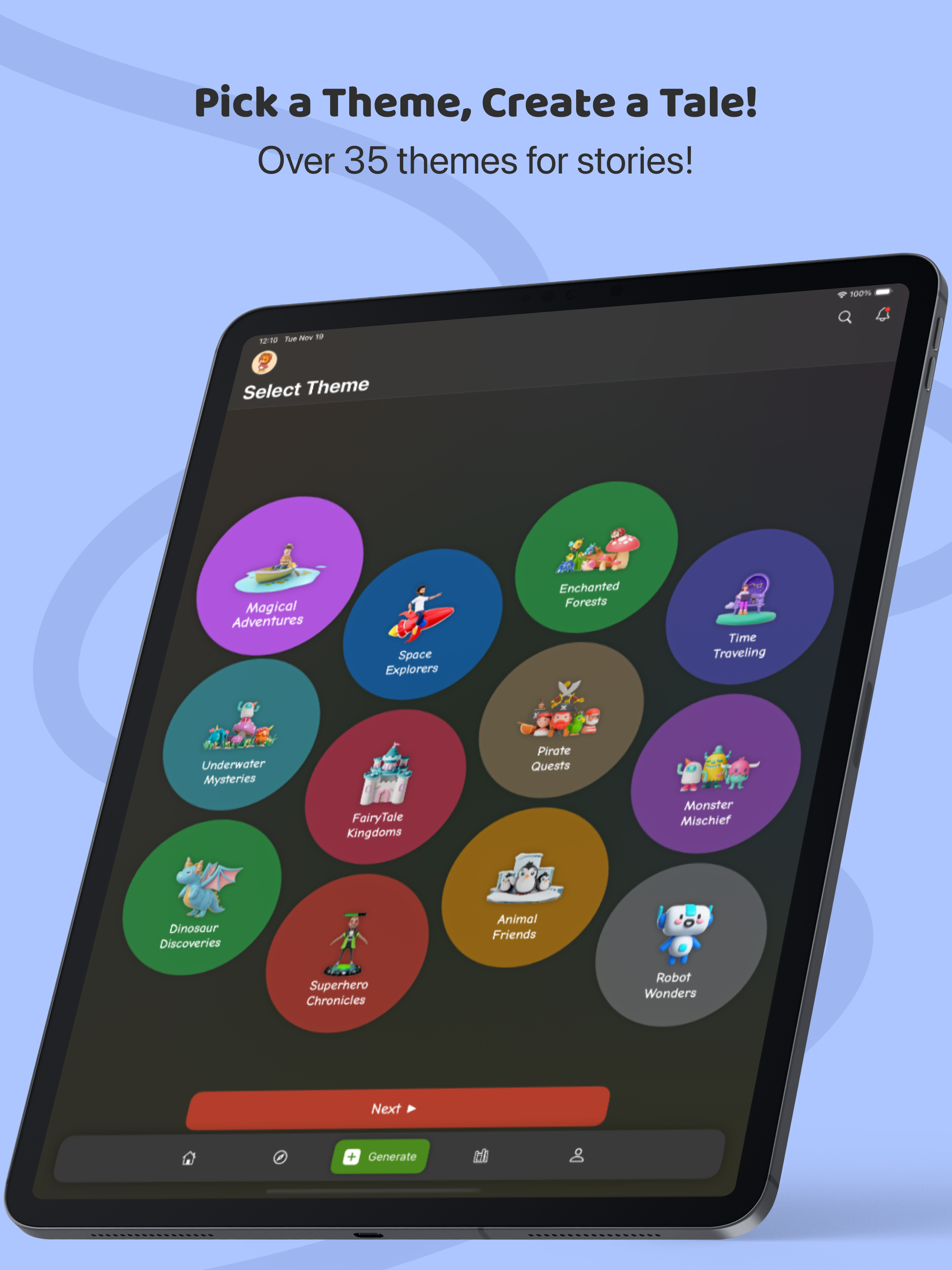 Imagine Tales - Social and AI Playground for children with parental controls media 1