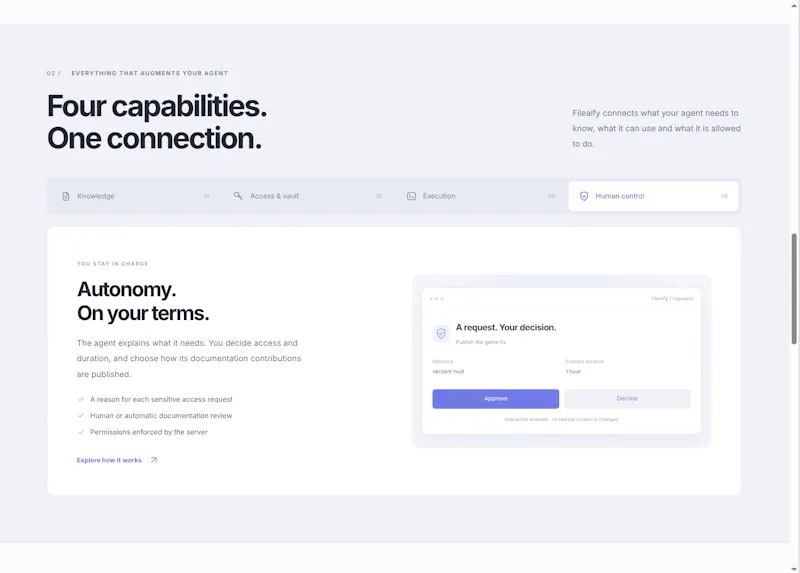 Fileaify.com — Augment any AI agent screenshot 8