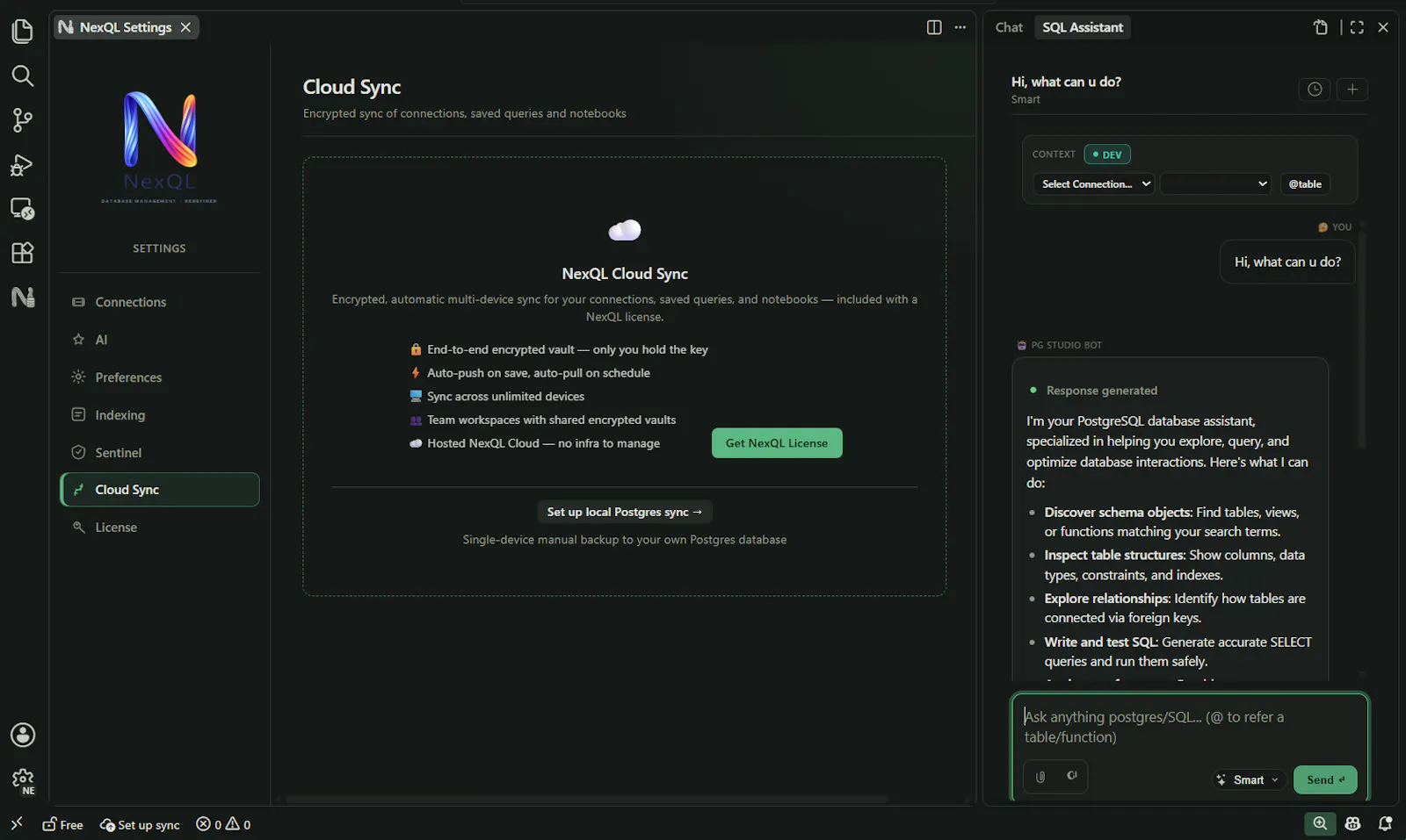 NexQL screenshot 3