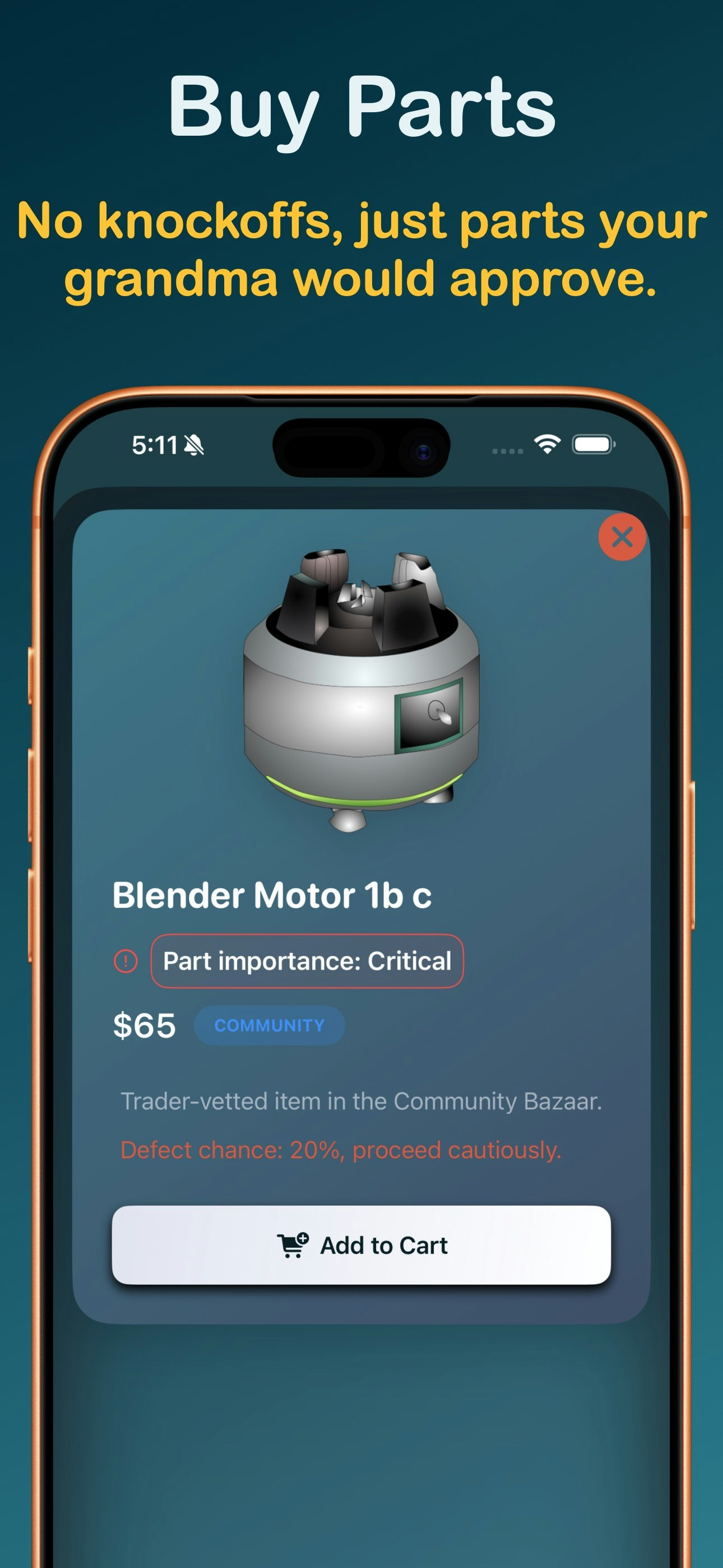 Build Me This: Parts to Profit - Main screenshot showing features and interface