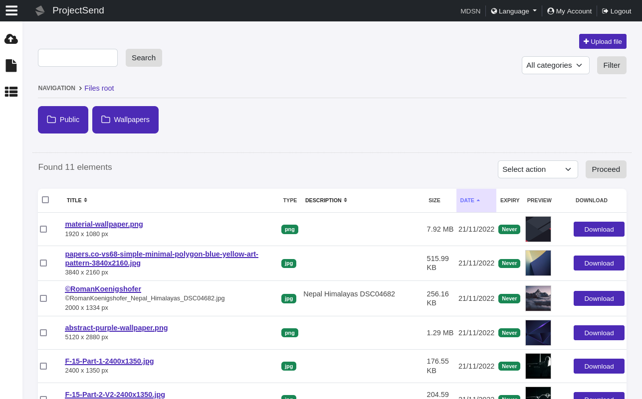 Projectsend - チームやクライアントとファイルを安全に共有しますメディア4