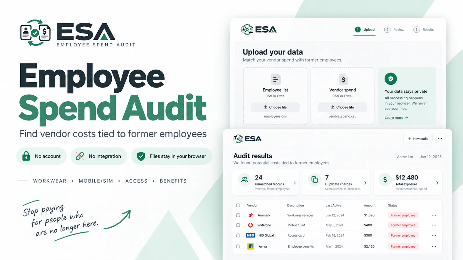 Employee Spend Audit screenshot 1
