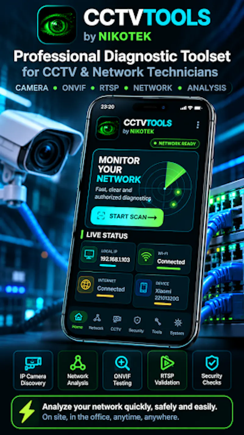 CCTVTOOLS - CCTV & Network screenshot 1