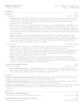 Clear LaTeX resume for geeks gallery image
