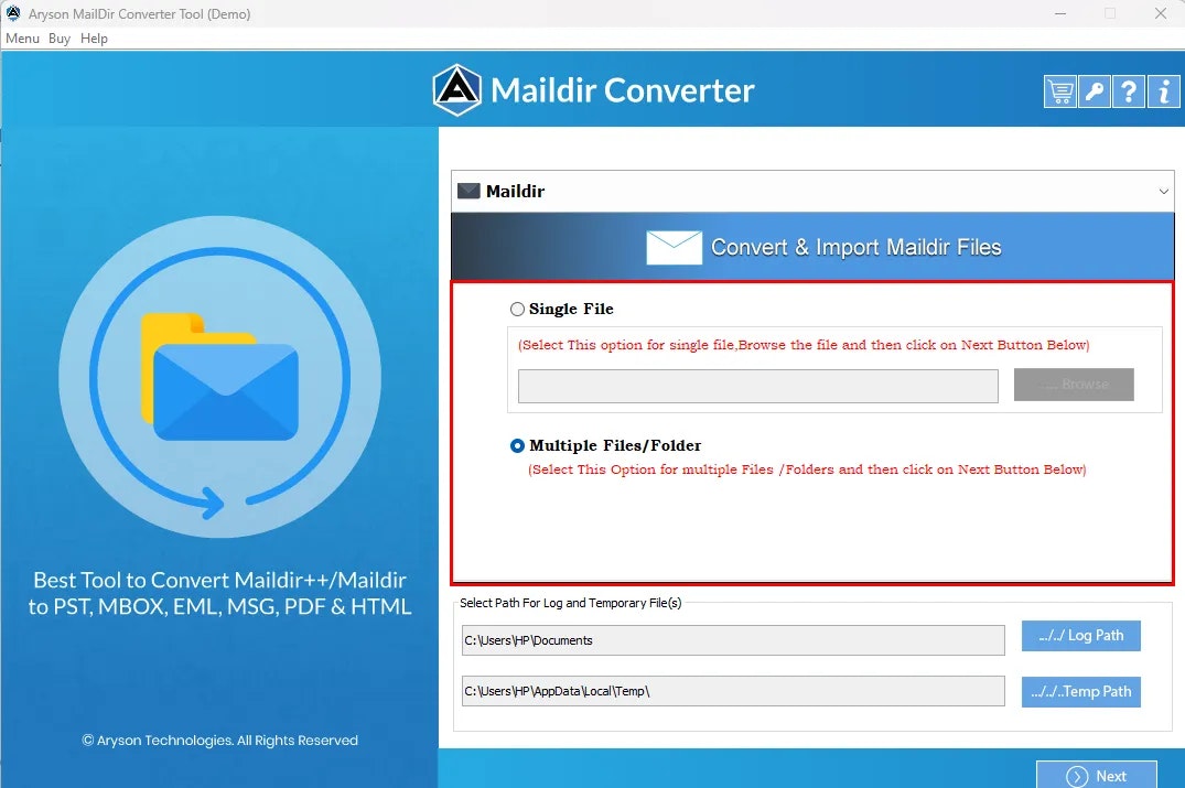 Aryson Maildir Converter media 2