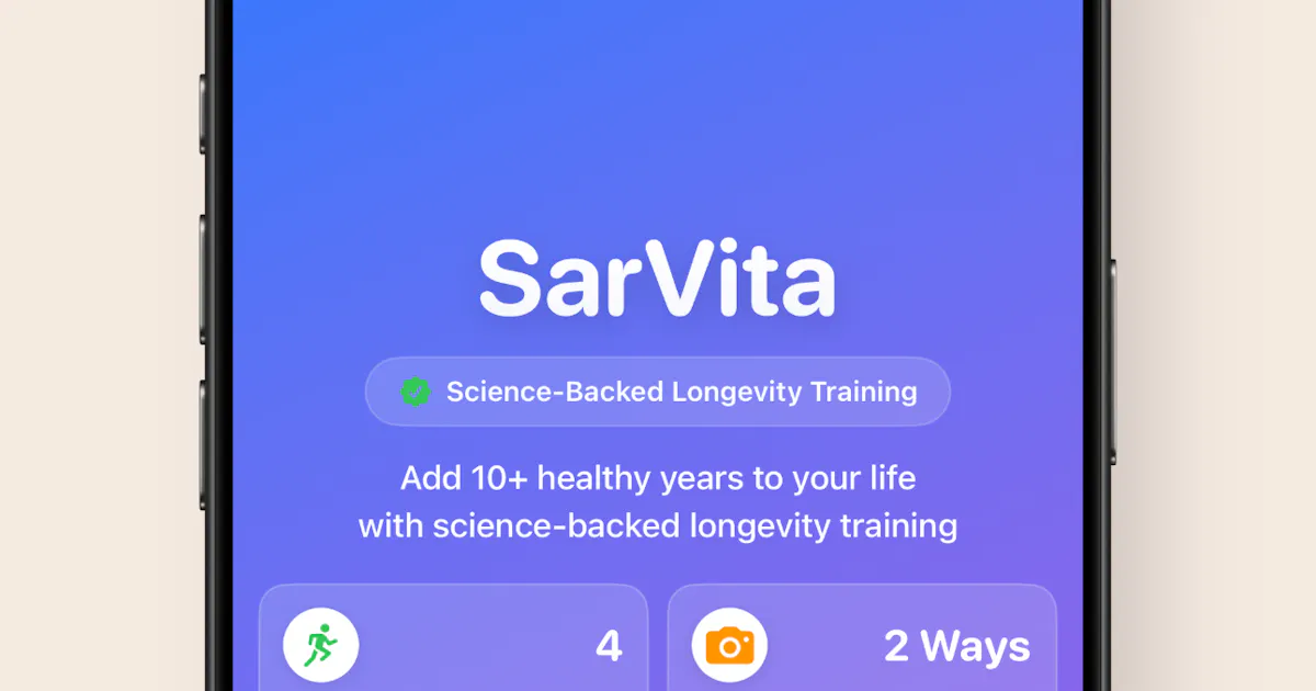 SarVita - Longevity Tracker