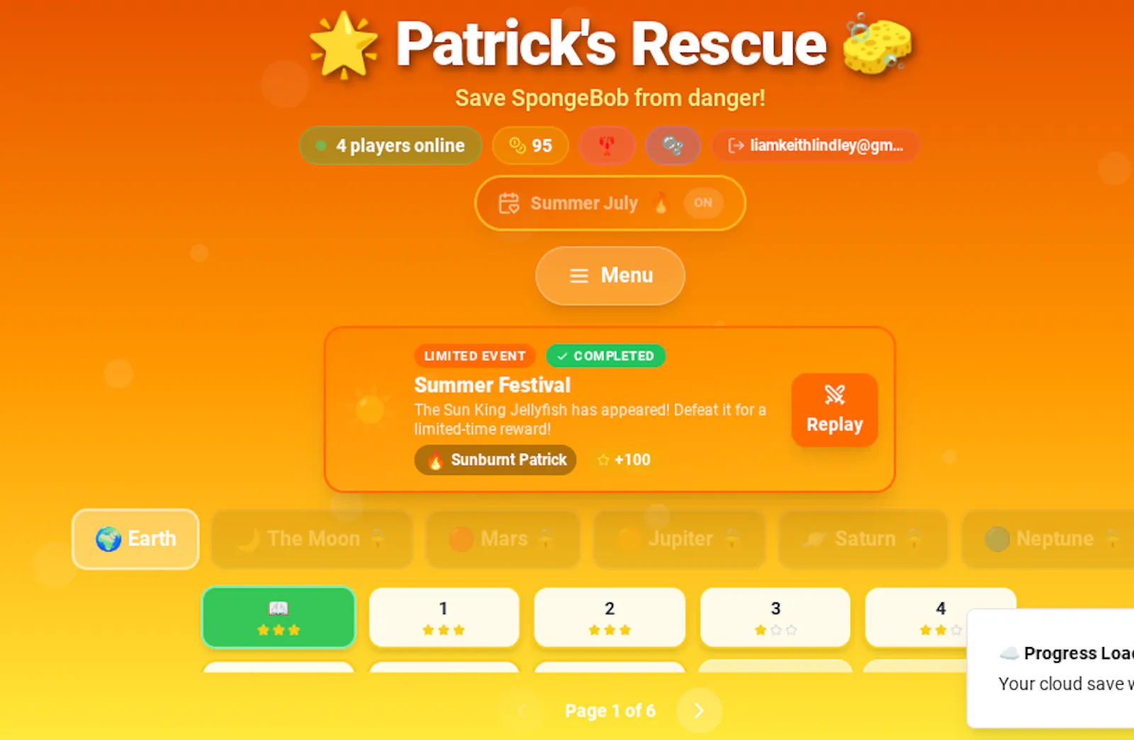 Patrick Star flip time! screenshot 2