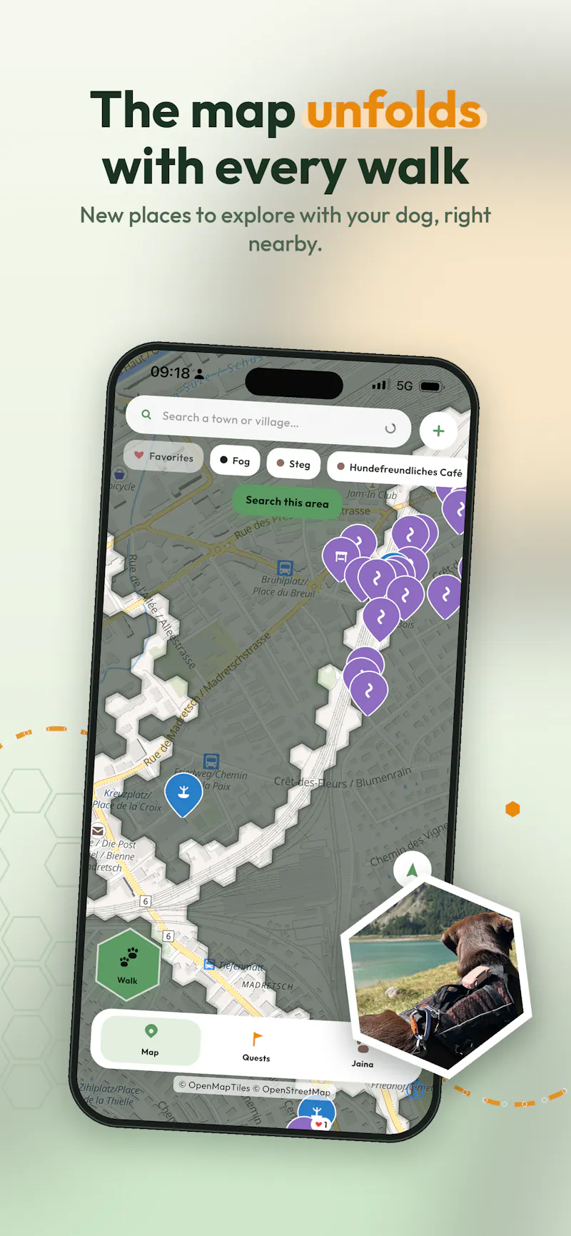 Quest.Dog Fresh walk ideas for your dog screenshot 1