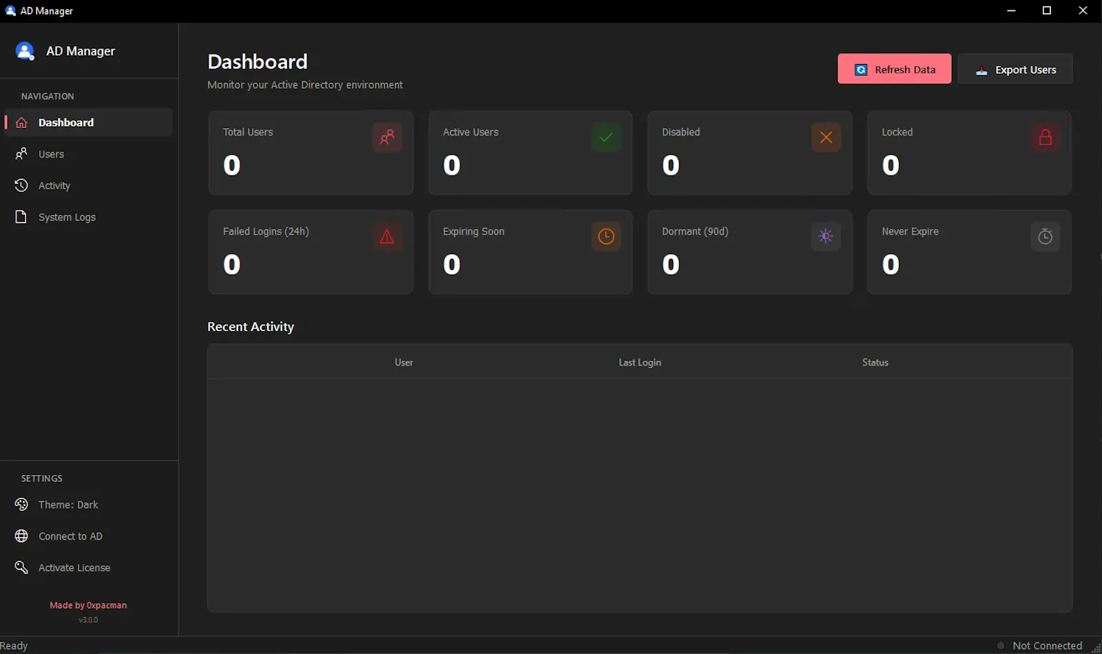 AD Manager Professional Edition screenshot 1