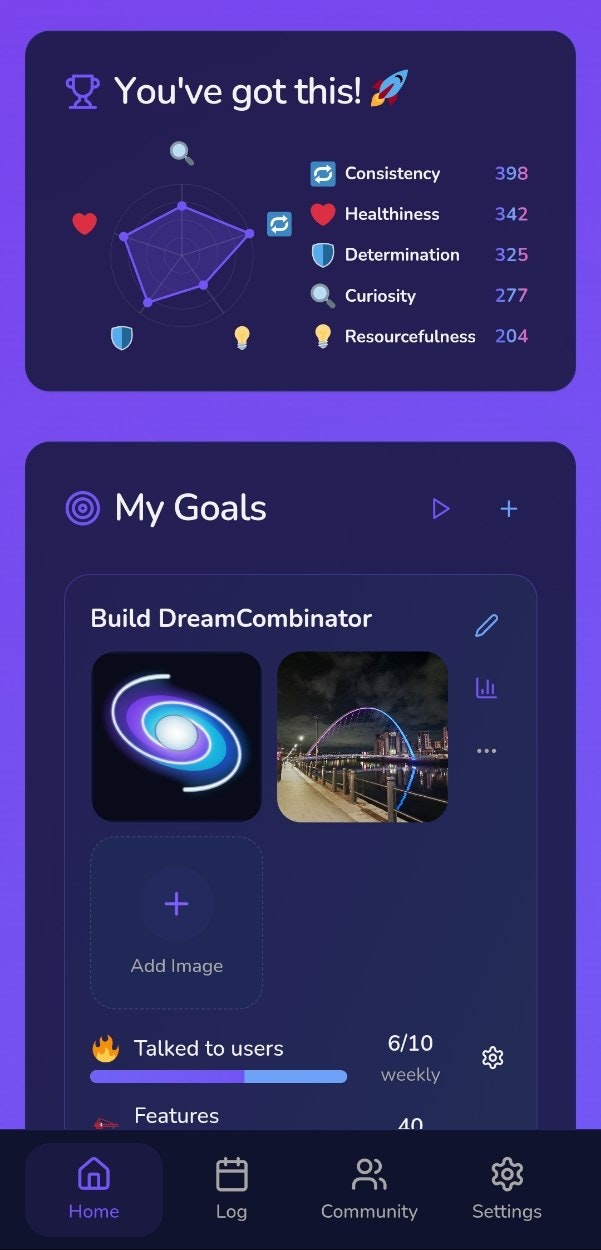 DreamCombinator - Screenshot 2 showing product features and functionality