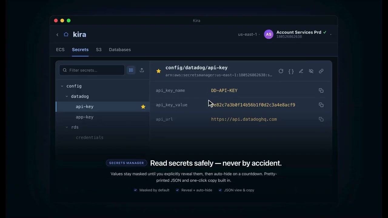 Kira — AWS, without the friction gallery image