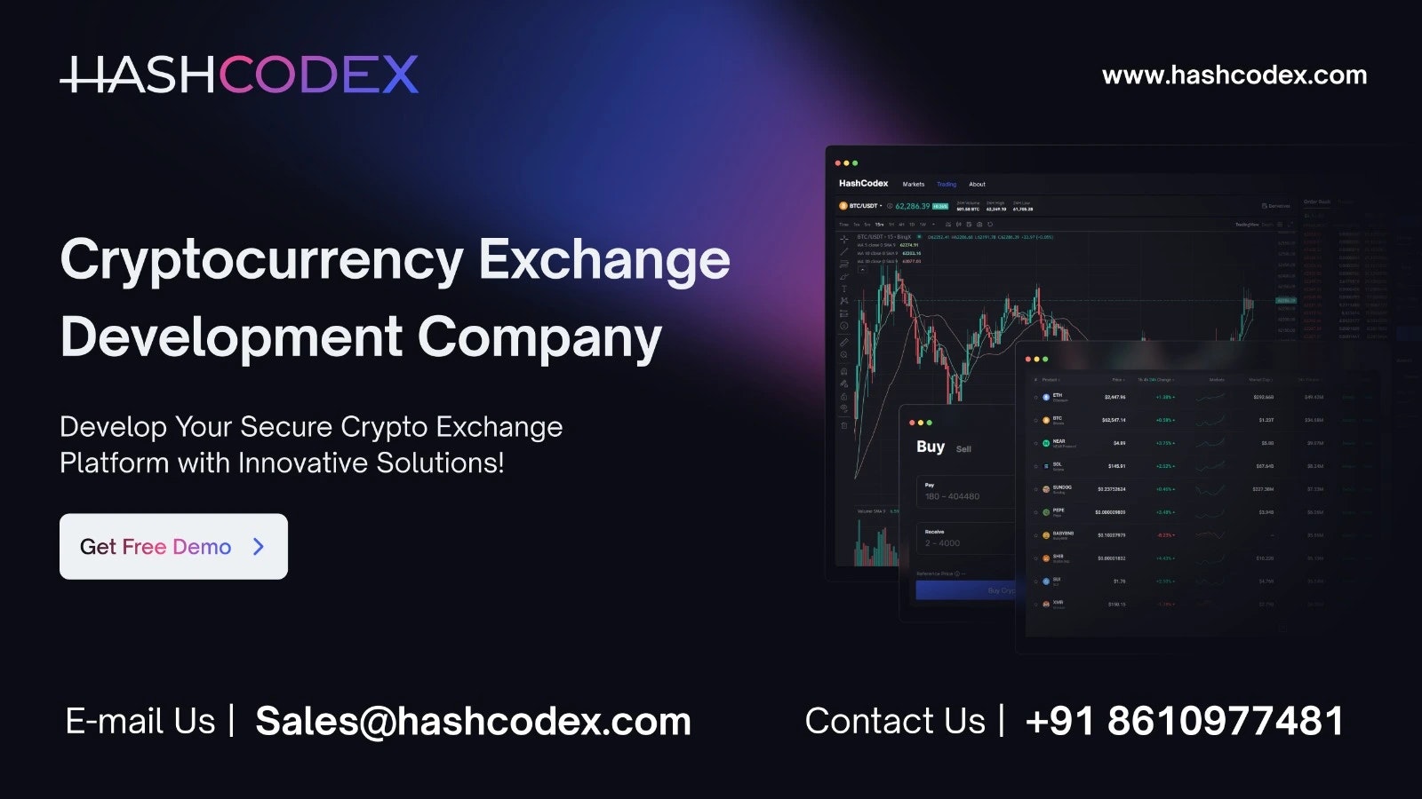 Hashcodex- Crypto Exchange Development media 1