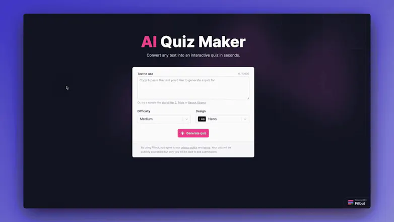 AI Quiz Maker gallery image