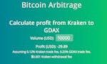 Bitcoin Arbitrage Tool image