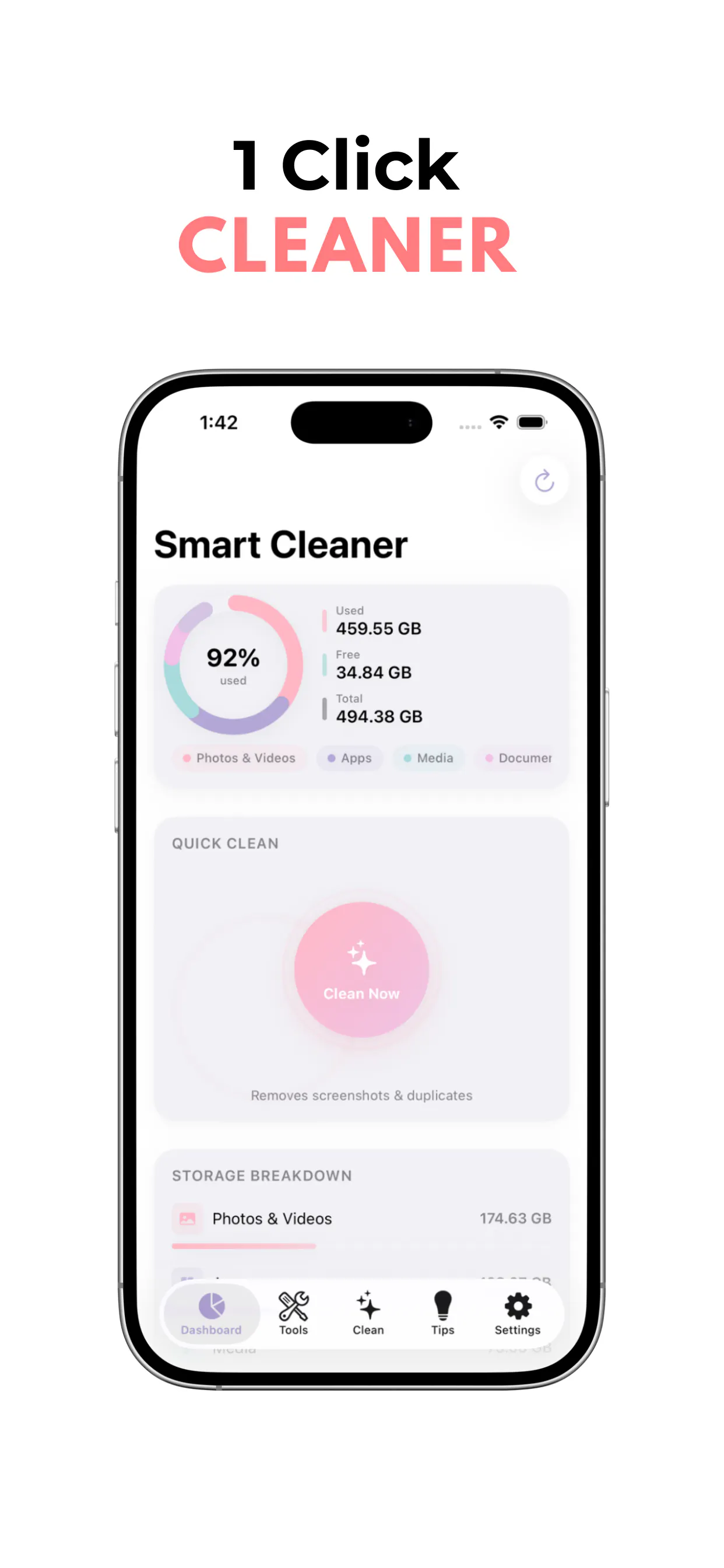 Clean Phone Storage のプロダクトバナー