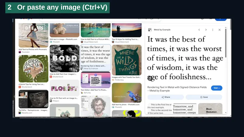Extract Text from Image screenshot 1 (video preview)
