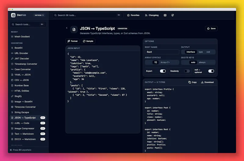 DevHub Toolkit screenshot 3
