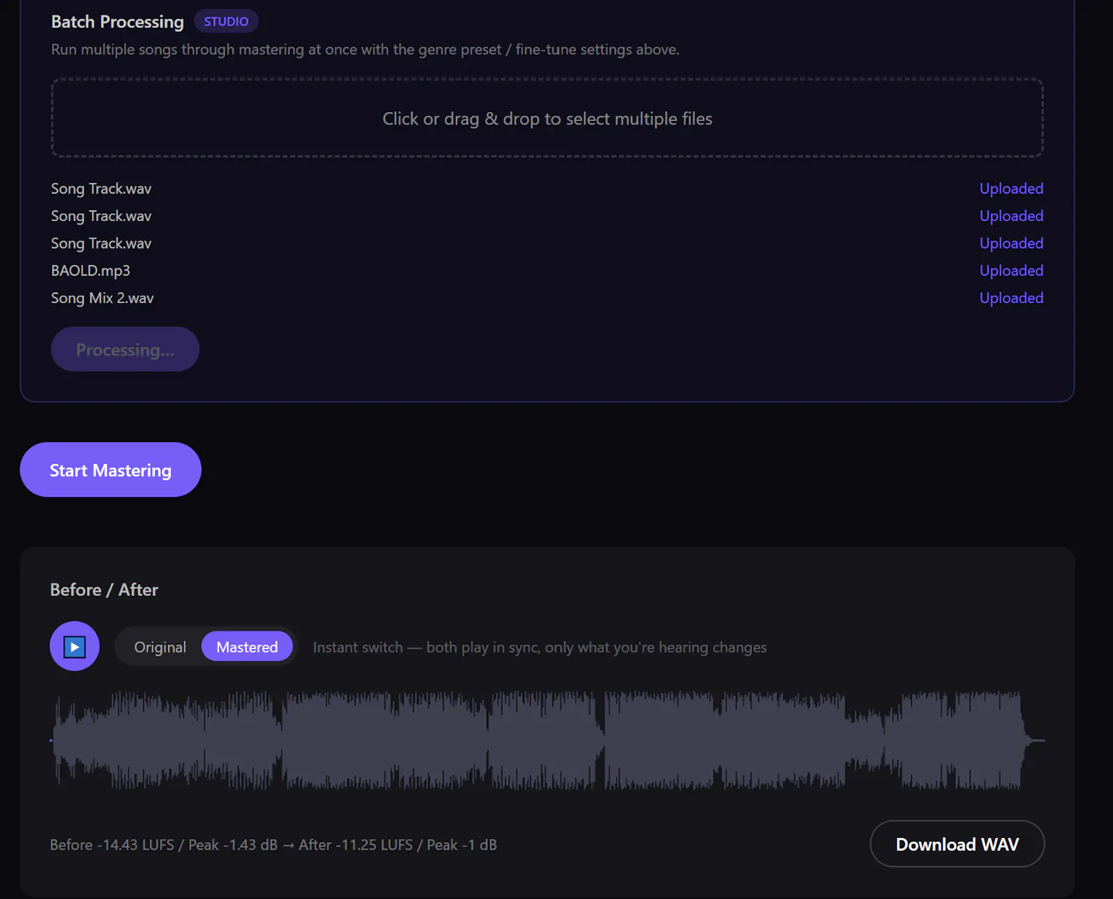 AI Mastering Studio screenshot 5