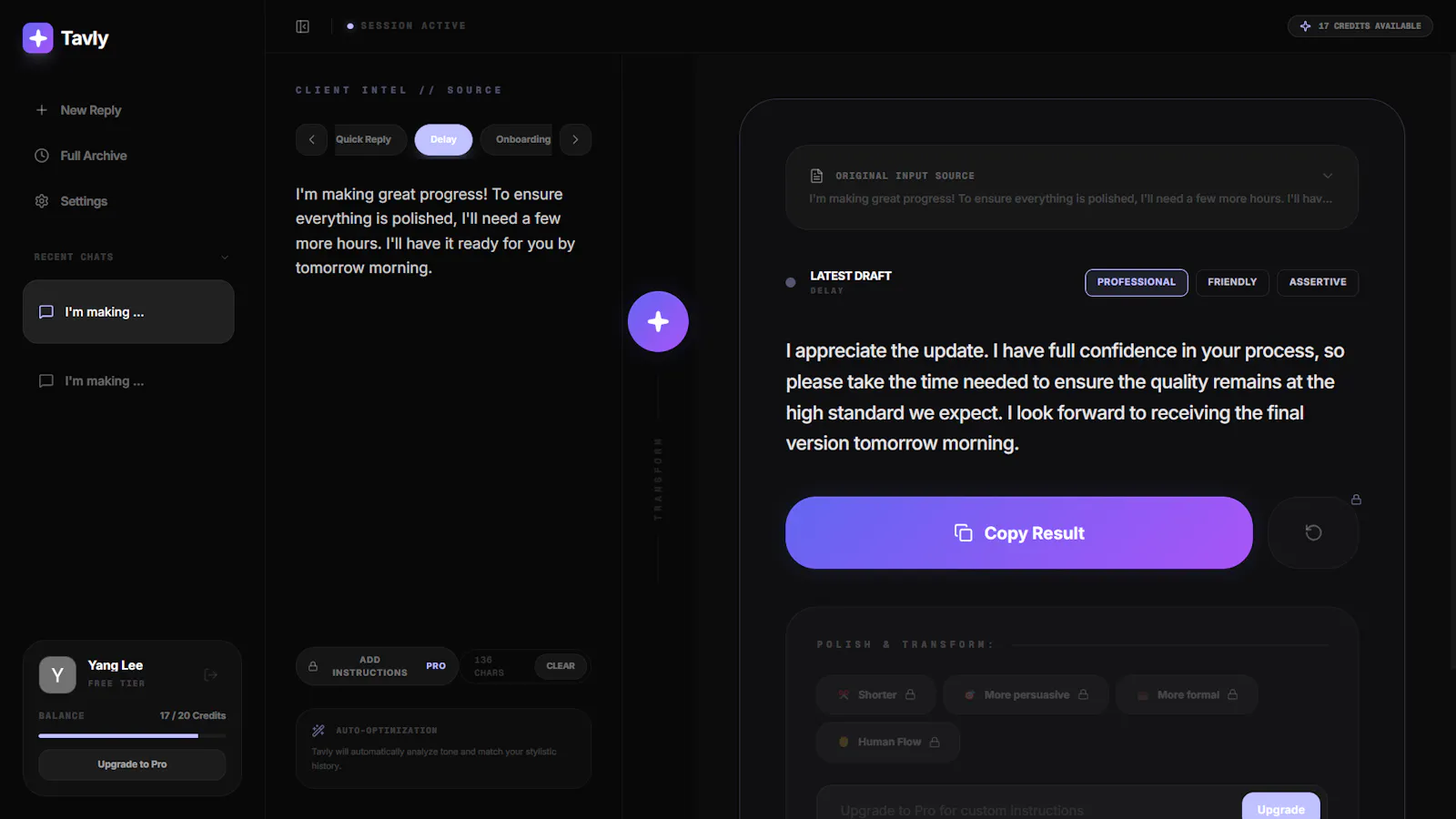Tavly screenshot 3