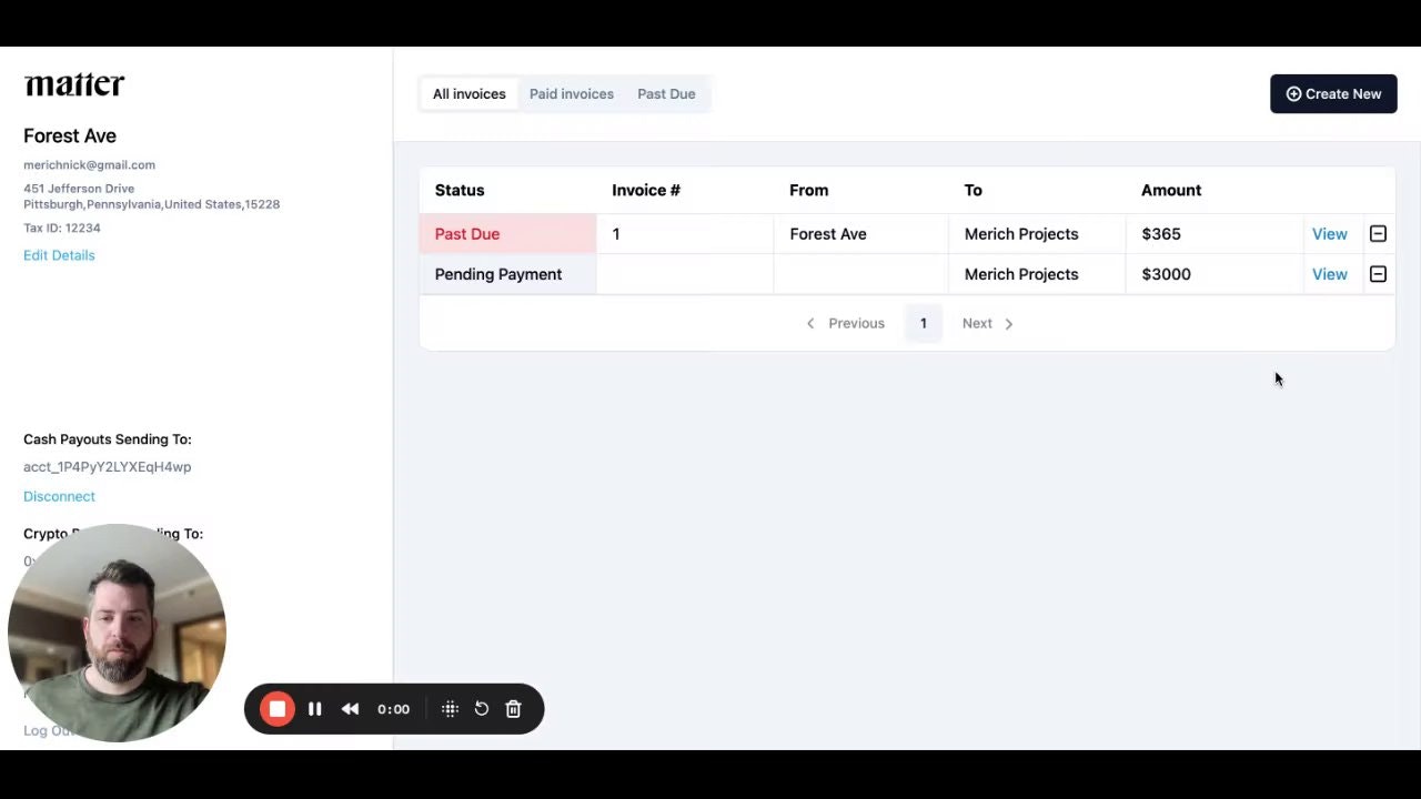 Matter Invoice gallery image