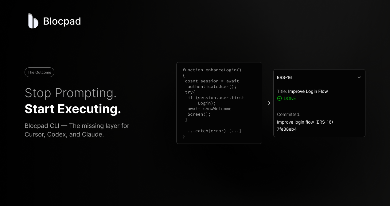Blocpad CLI-The missing layer for cursor gallery image