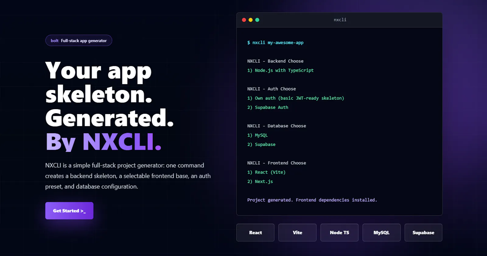 Nexa CLI screenshot 1