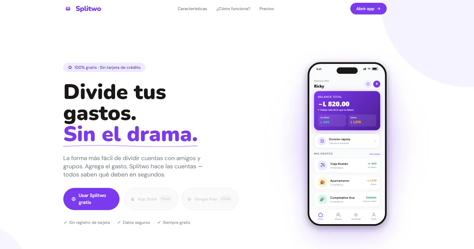 Splitwo screenshot 1