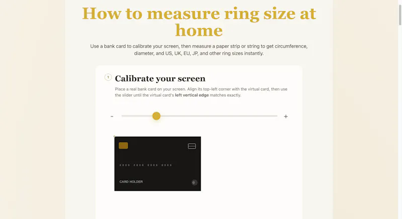 Measure ring size at home screenshot 2