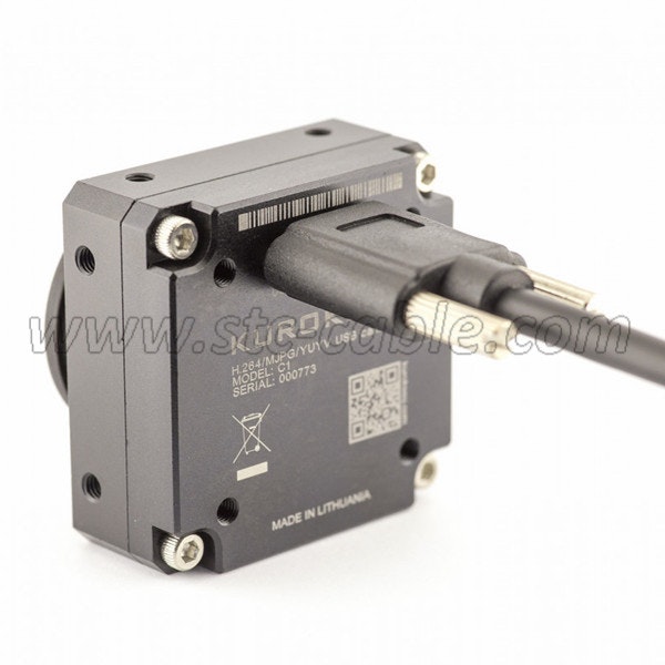 Mídia 2 de Mini cabo USB com bloqueio de parafuso