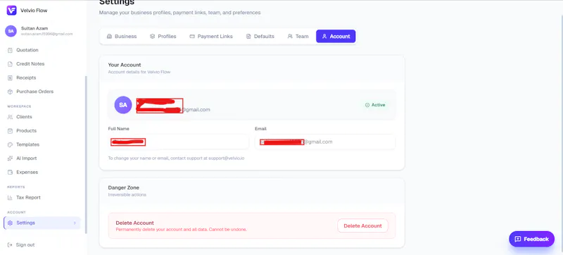 Velvio Flow — Professional Invoicing screenshot 15
