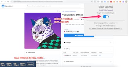 Check Gas Prices On OpenSea gallery image