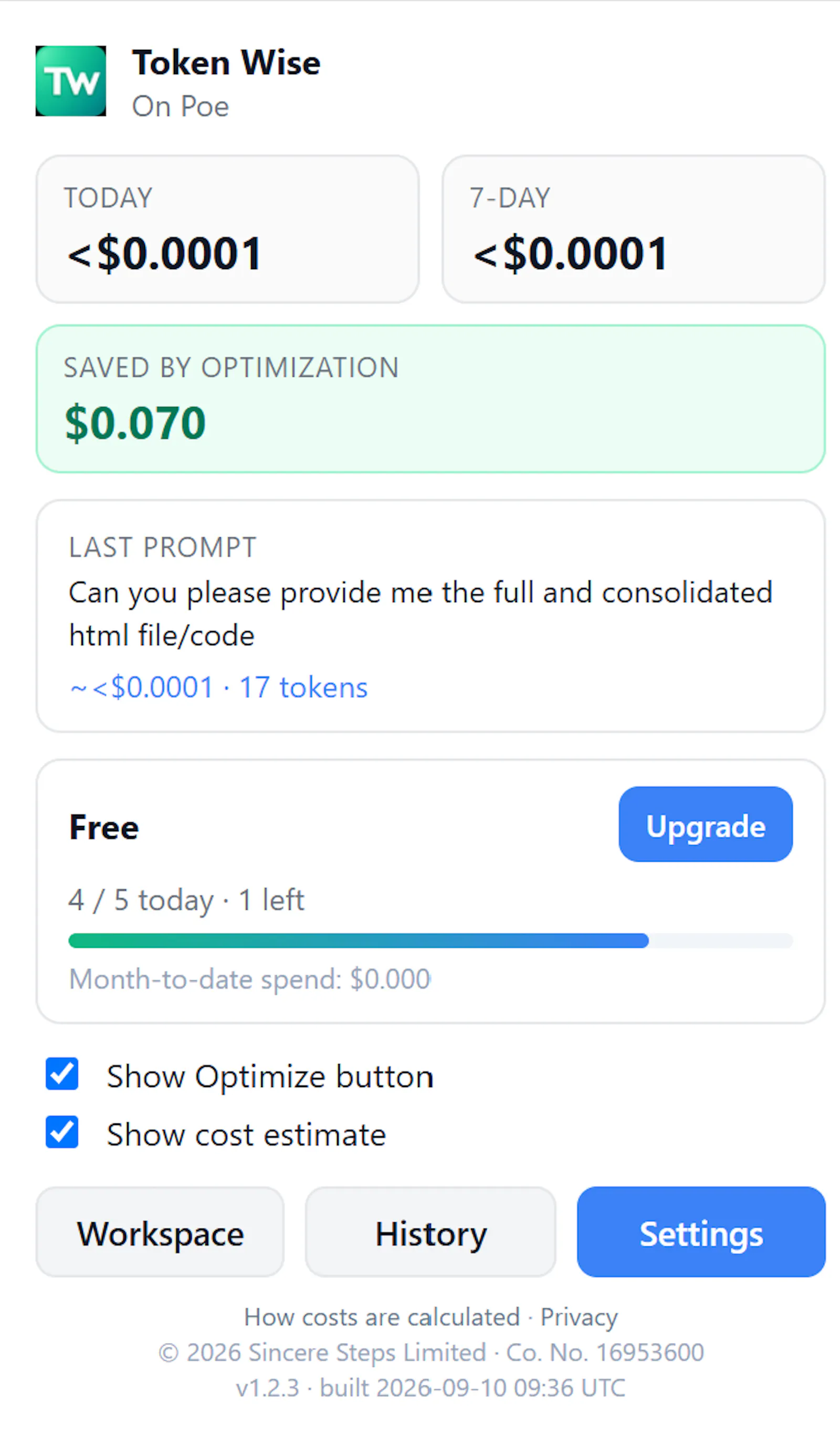 Token Wise screenshot 1